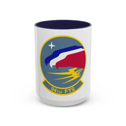 94 Flying Training Squadron AETC (U.S. Air Force) Accent Coffee Mug 15oz Navy - Go Mug Yourself