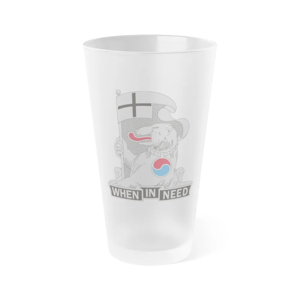 94 Military Police Battalion (U.S. Army) Frosted Pint Glass 16oz-Go Mug Yourself