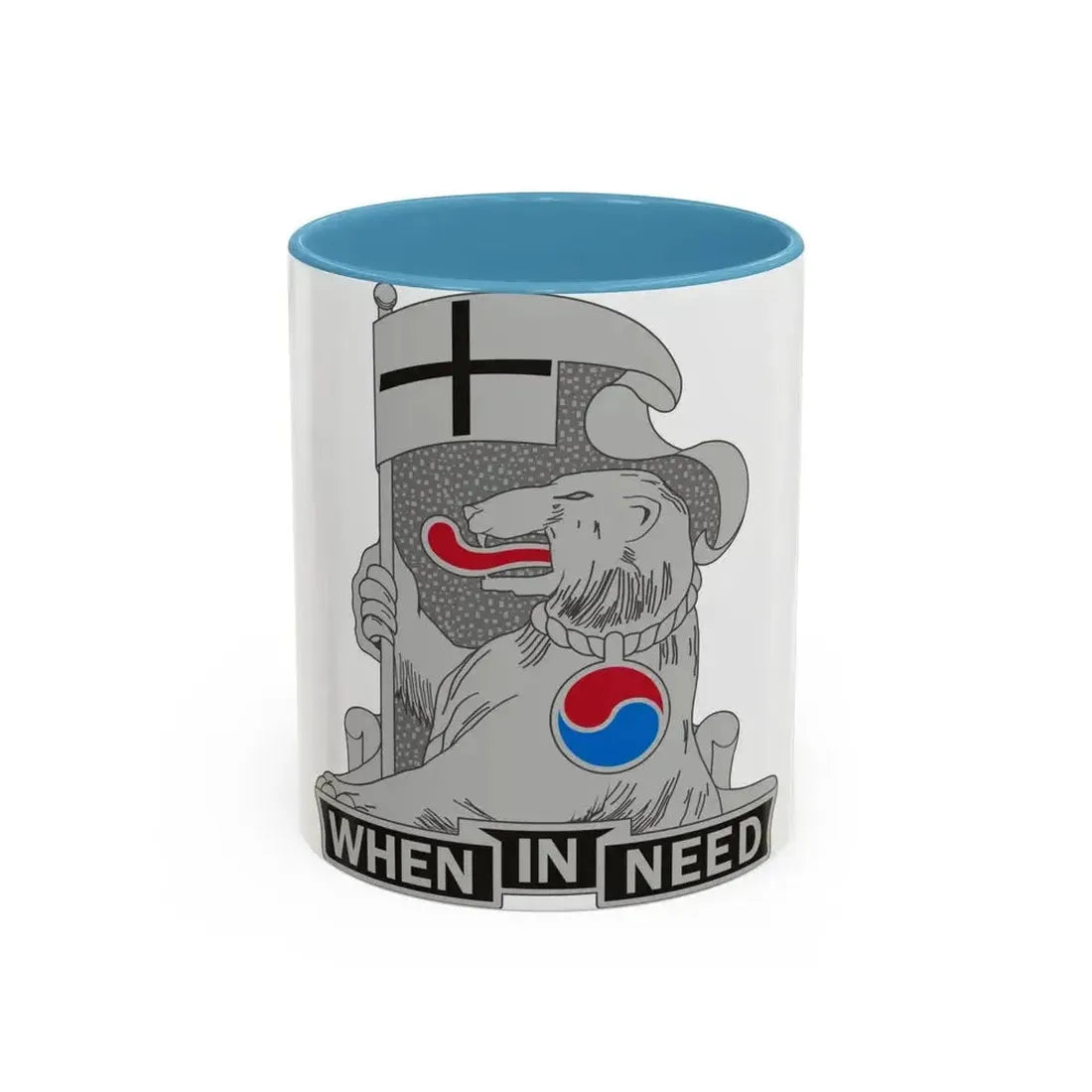 94 Military Police Battalion (U.S. Army) Accent Coffee Mug 11oz Light Blue - Go Mug Yourself