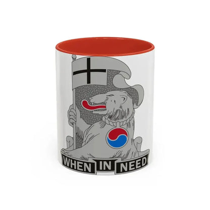 94 Military Police Battalion (U.S. Army) Accent Coffee Mug 11oz Red - Go Mug Yourself