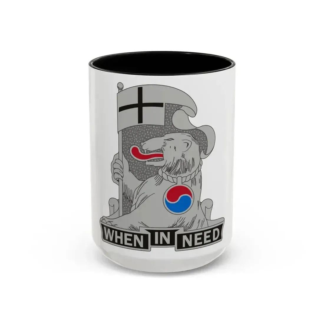 94 Military Police Battalion (U.S. Army) Accent Coffee Mug 15oz Black - Go Mug Yourself