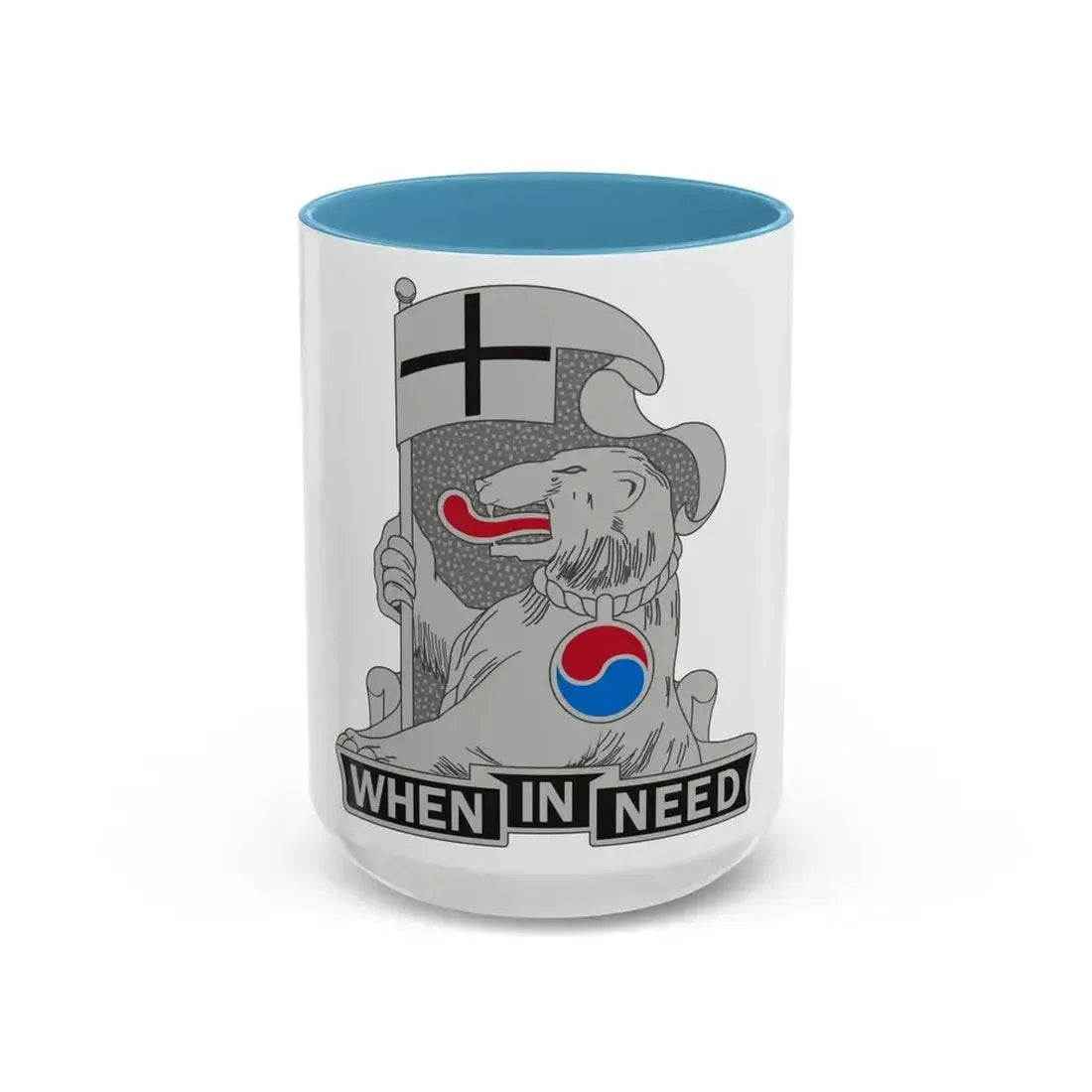 94 Military Police Battalion (U.S. Army) Accent Coffee Mug 15oz Light Blue - Go Mug Yourself