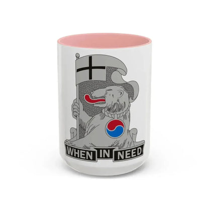 94 Military Police Battalion (U.S. Army) Accent Coffee Mug 15oz Pink - Go Mug Yourself