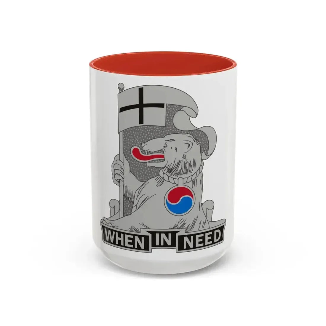 94 Military Police Battalion (U.S. Army) Accent Coffee Mug 15oz Red - Go Mug Yourself