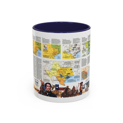 USA - Texas 2 (1986) (Map) Accent Coffee Mug