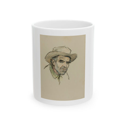 Gene Underwood of Cooke City, Montana, 1924 - White Coffee Mug