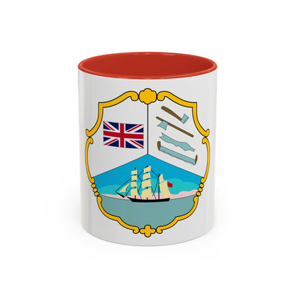 Coat of arms of British Honduras (1819-1907) - Accent Coffee Mug