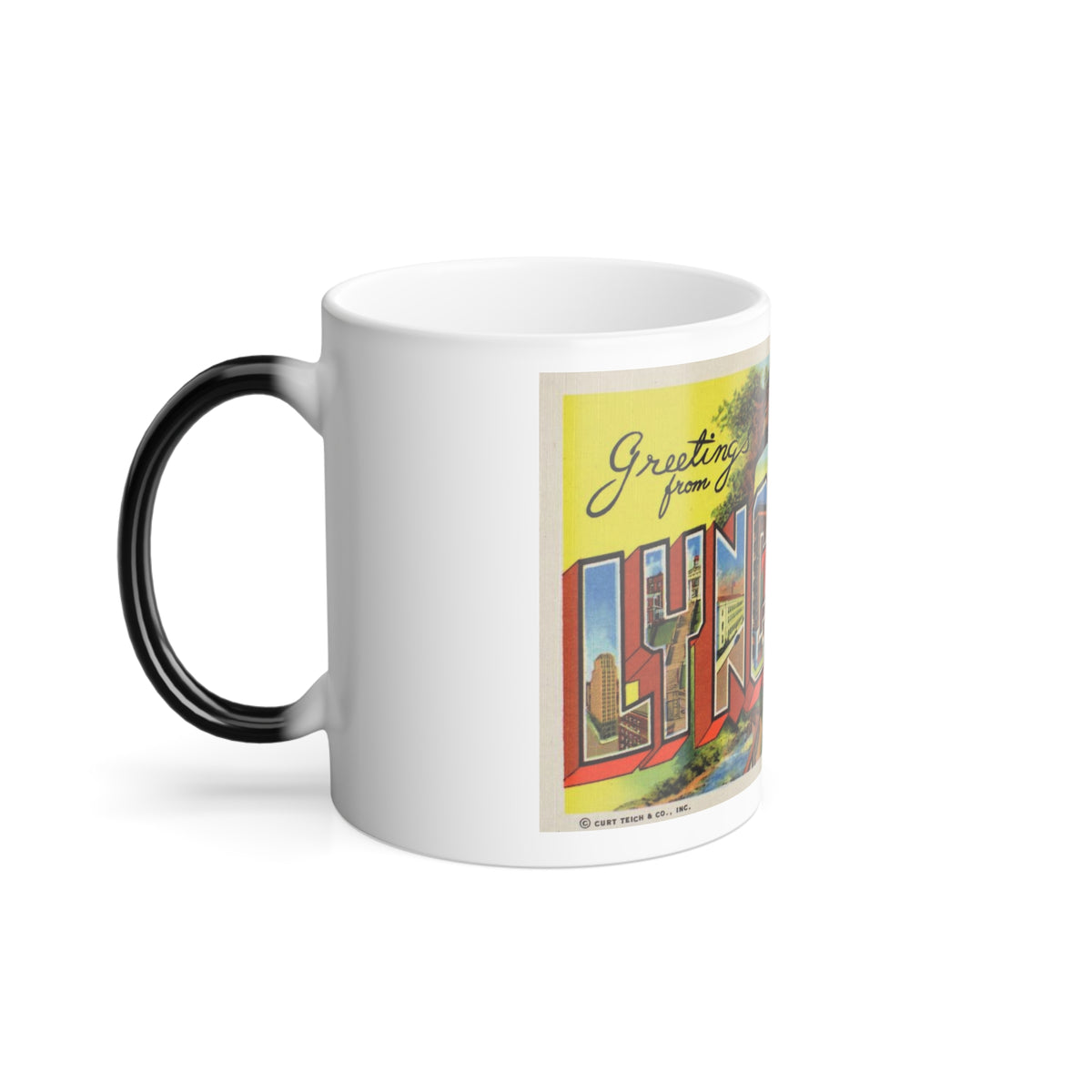Greetings From Lynchburg VA (Greeting Postcards) Color Changing Mug 11oz