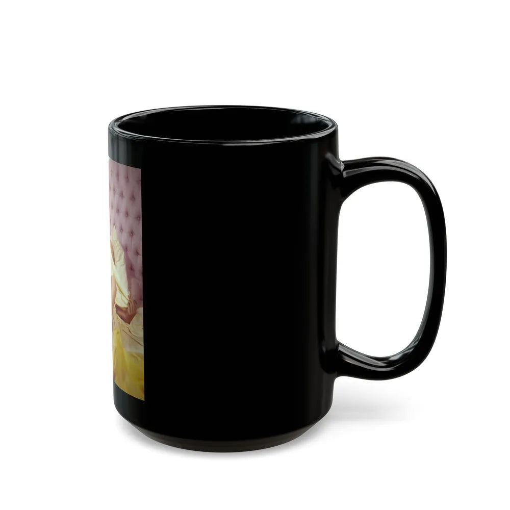 Jeanne Carmen #99 (Vintage Female Icon) Black Coffee Mug-Go Mug Yourself