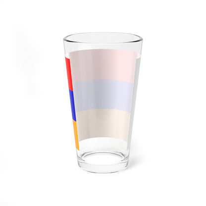 Flag of Myasnikovsky rayon Rostov oblast (Russia) Pint Glass 16oz