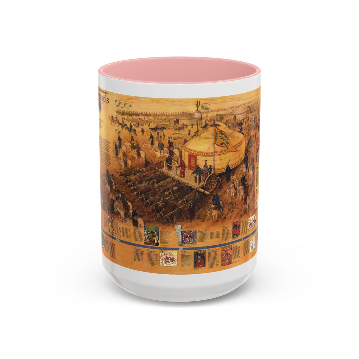 Mongols, The (1996) (Map) Accent Coffee Mug