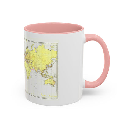 Submarine Cables of the World (1896) (Map) Accent Coffee Mug