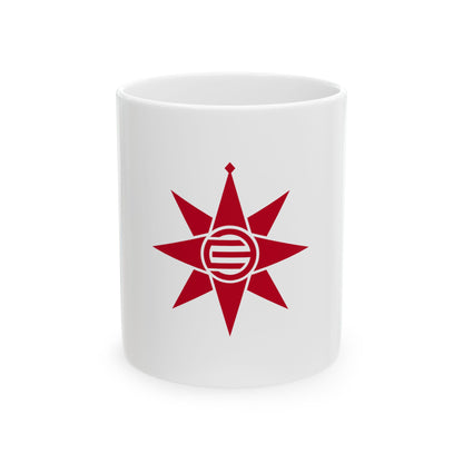 Flag of Yokosuka Kanagawa Japan - White Coffee Mug-11oz-Go Mug Yourself