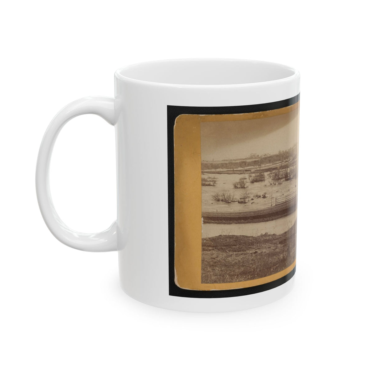 Belle Island, James River (U.S. Civil War) White Coffee Mug