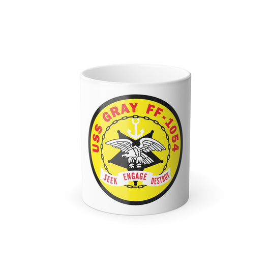 USS Gray FF 1054 Seek Engage Destry (U.S. Navy) Color Changing Mug 11oz