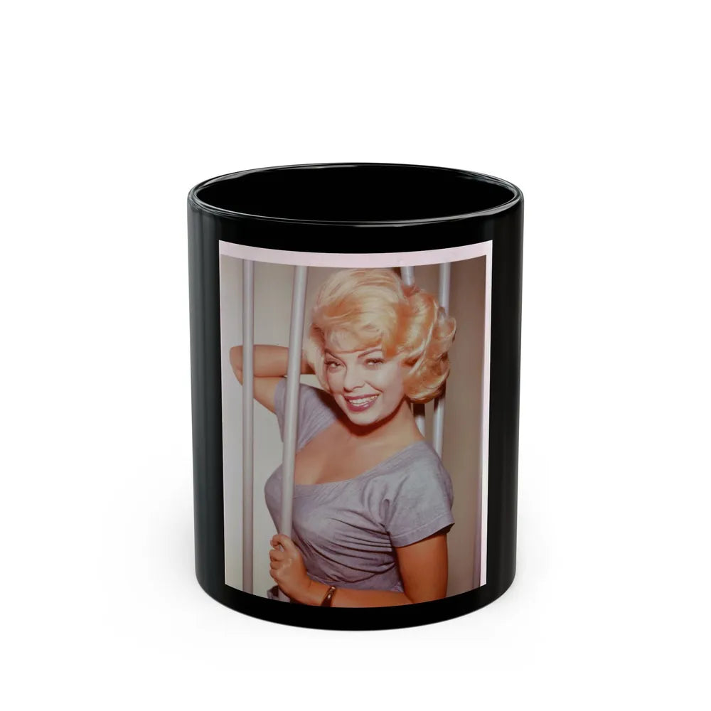 Barbara Nichols #492 (Vintage Female Icon) Black Coffee Mug-11oz-Go Mug Yourself