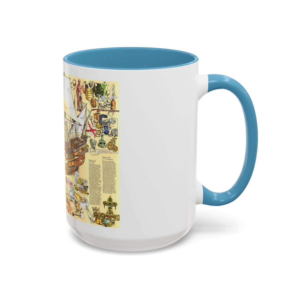 History Salvaged from the Sea (1977) (Map) Accent Coffee Mug