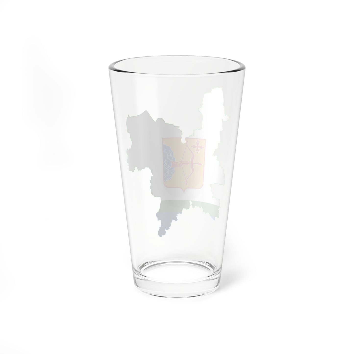 Flag-map of Kirov Oblast (Russia) Pint Glass 16oz