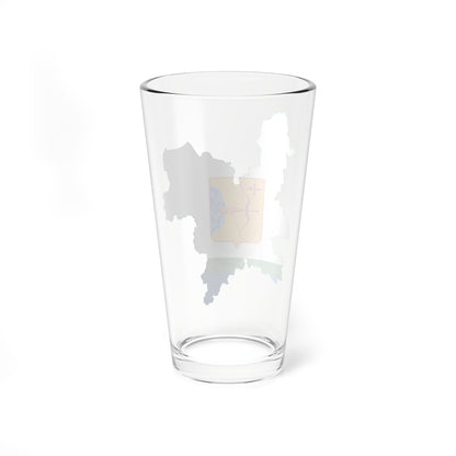 Flag-map of Kirov Oblast (Russia) Pint Glass 16oz