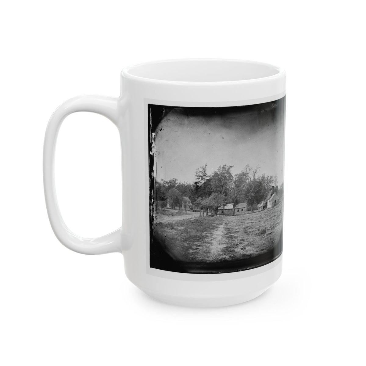 Mechanicsville, Va. View Of Houses (U.S. Civil War) White Coffee Mug