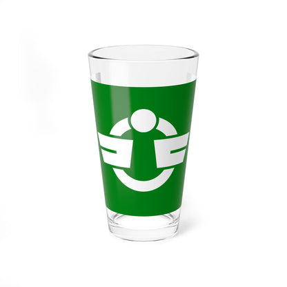 Flag of Fujishima Yamagata 1964-2005 no text (Japan) Pint Glass 16oz