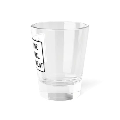 MUTCD-CA R47A (California) (Road Sign) Shot Glass 1.5oz