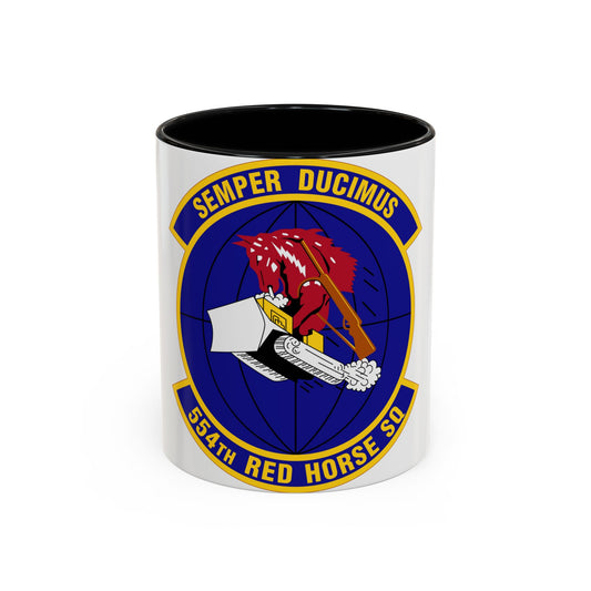 554 RED HORSE Squadron PACAF (U.S. Air Force) Accent Coffee Mug