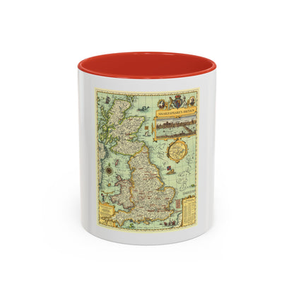 Great Britain - Shakespeare's (1964) (Map) Accent Coffee Mug