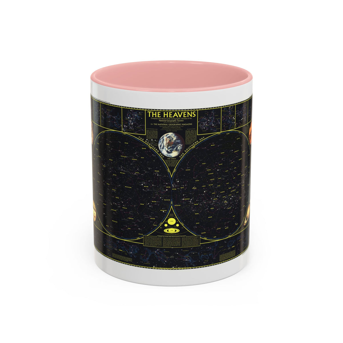 Heavens. The (1970) (Map) Accent Coffee Mug