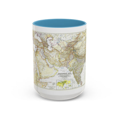 Asia - Southwest (1952) (Map) Accent Coffee Mug