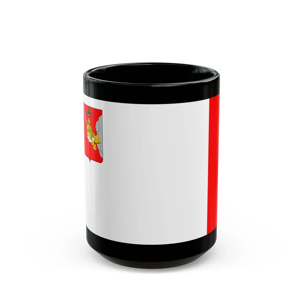 Flag of Vologda Oblast Russia - Black Coffee Mug-15oz-Go Mug Yourself