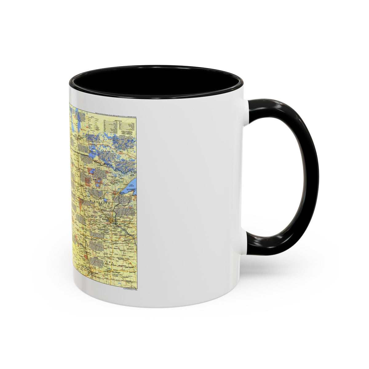 USA - Northern Plains 1 (1986) (Map) Accent Coffee Mug