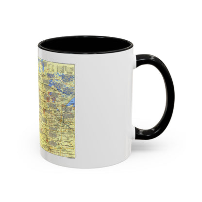 USA - Northern Plains 1 (1986) (Map) Accent Coffee Mug