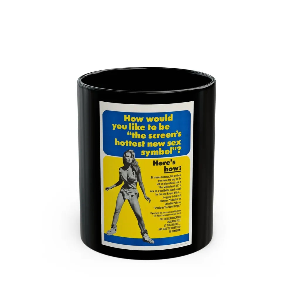 CREATURES THE WORLD FORGOT (TEASER) 1971 Movie Poster - Black Coffee Mug-11oz-Go Mug Yourself