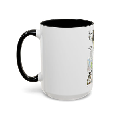 Canada - Medley of People (1979) (Map) Accent Coffee Mug