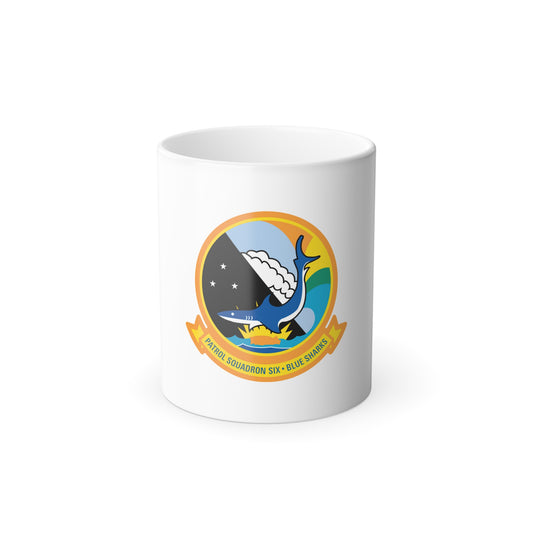 VP 6 Patrol Squadron Six Blue Sharks (U.S. Navy) Color Changing Mug 11oz