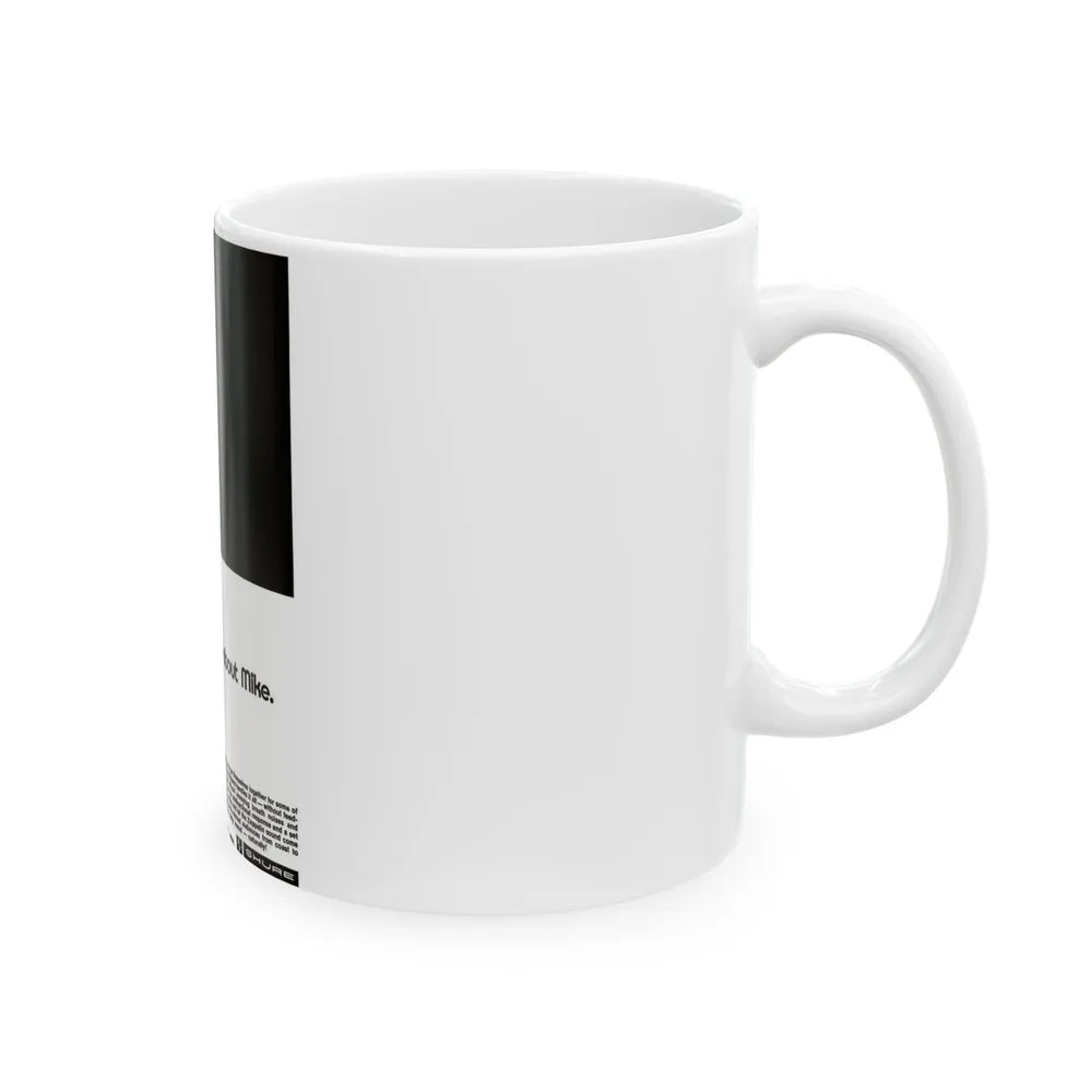 Shure Microphones - Led Zeppelin 1972 (Music Poster) White Coffee Mug-Go Mug Yourself