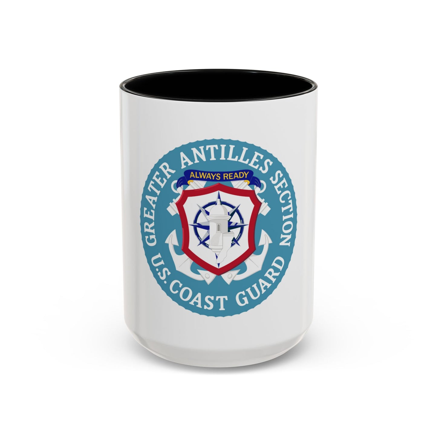 USCG Greater Antilles Section (U.S. Coast Guard) Accent Coffee Mug