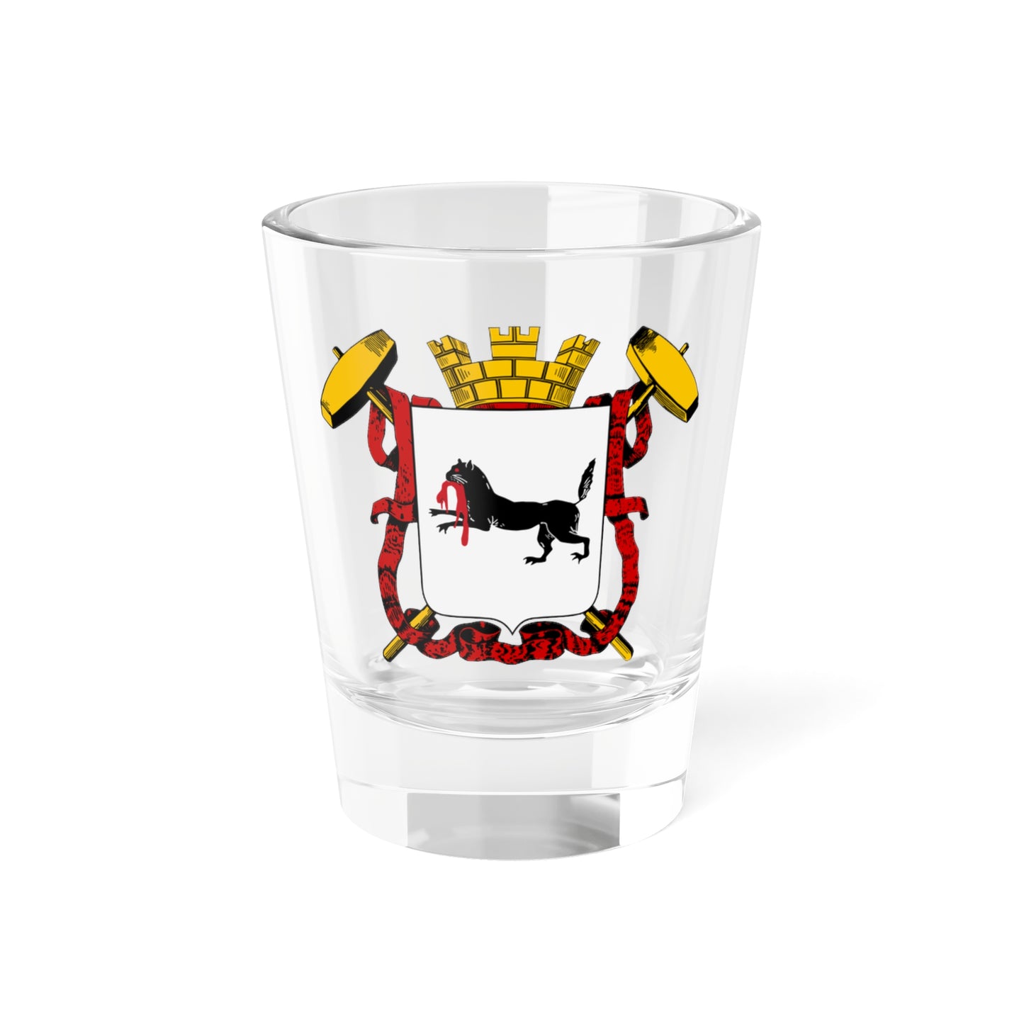 Coat of arms of Irkutsk 1859 (Russia) (Coat of Arms) Shot Glass 1.5oz