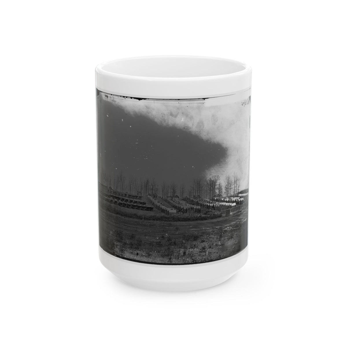Rappahannock Station, Va. General View Of 50th New York Engineers' Winter Encampment (U.S. Civil War) White Coffee Mug