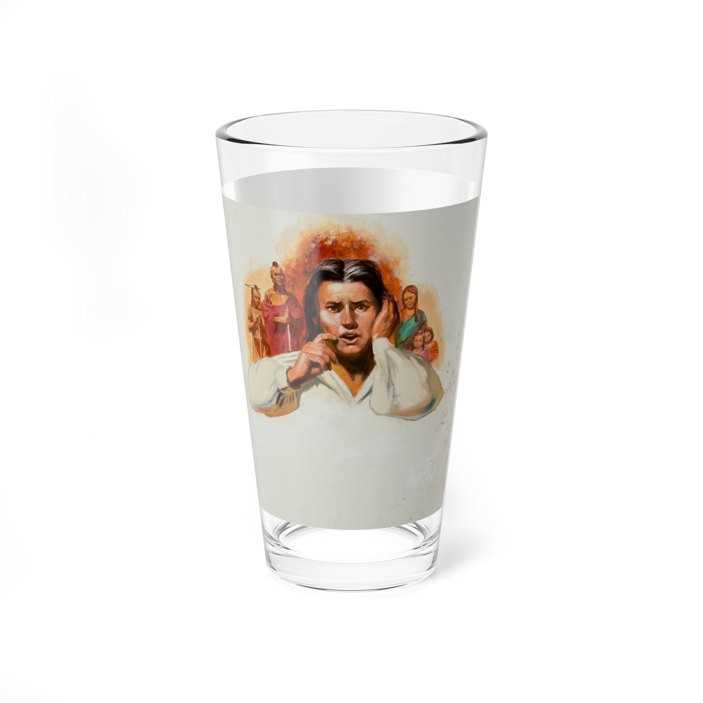 Squanto and the Miracle of Thanksgiving, interior illustrations (14), 2012 (Magazine Illustration) Pint Glass 16oz