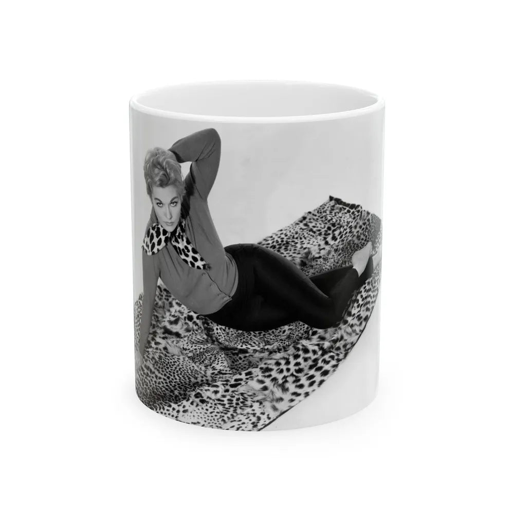 Kim Novak #297 (Vintage Female Icon) White Coffee Mug-11oz-Go Mug Yourself