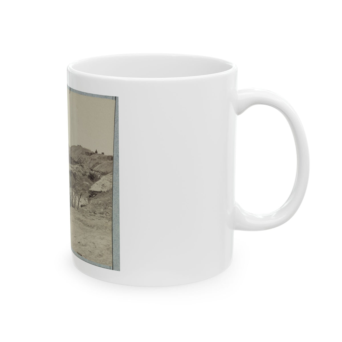 Variety Of Barricades In Use Near Petersburg, Virginia (U.S. Civil War) White Coffee Mug