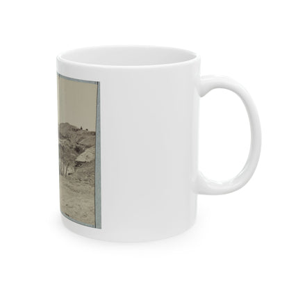 Variety Of Barricades In Use Near Petersburg, Virginia (U.S. Civil War) White Coffee Mug