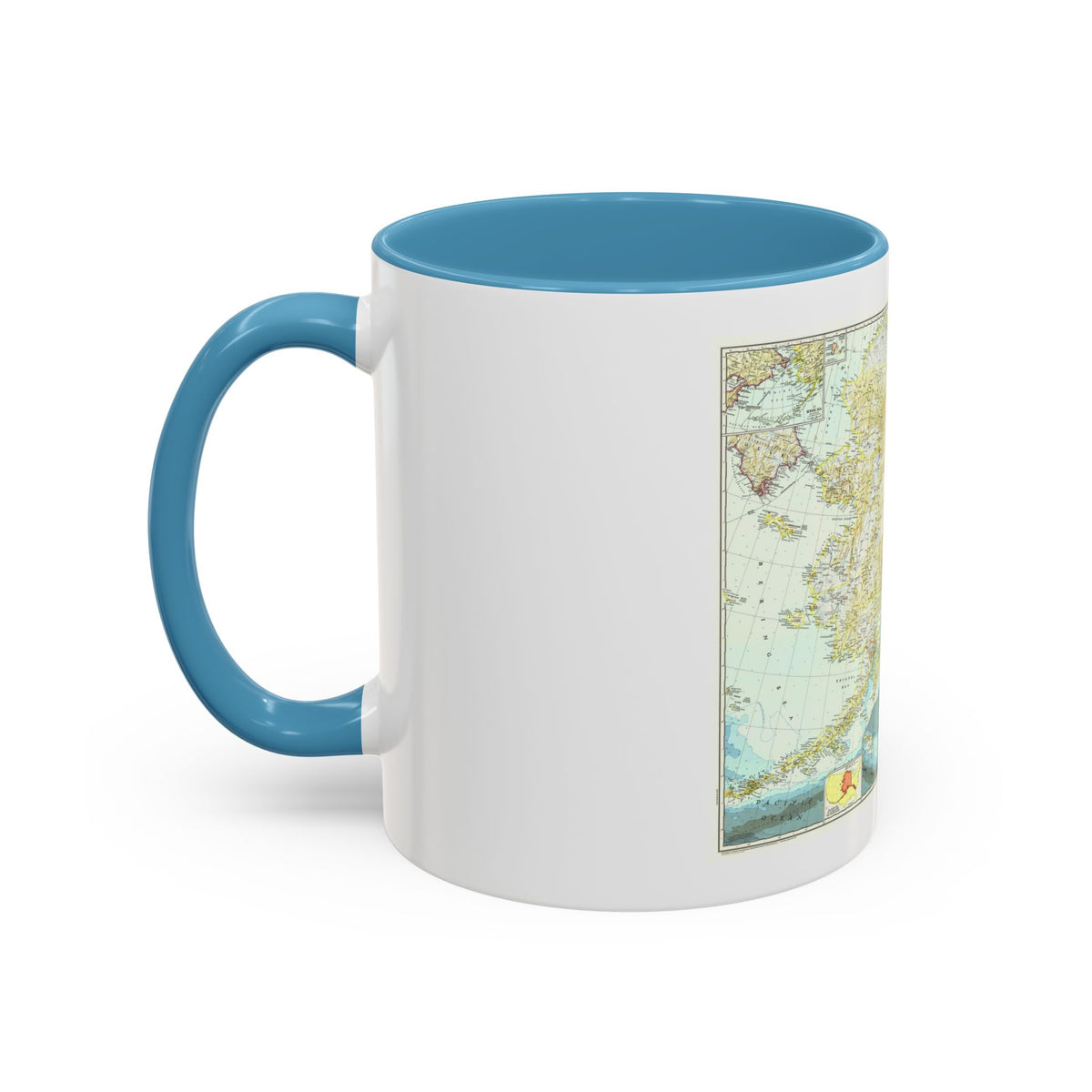 USA - Alaska (1956) (Map) Accent Coffee Mug