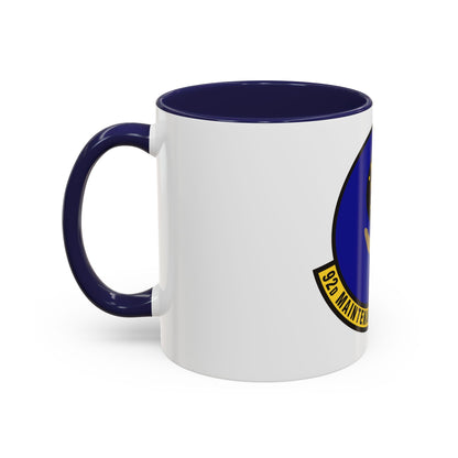 92 Maintenance Operations Squadron AMC (U.S. Air Force) Accent Coffee Mug