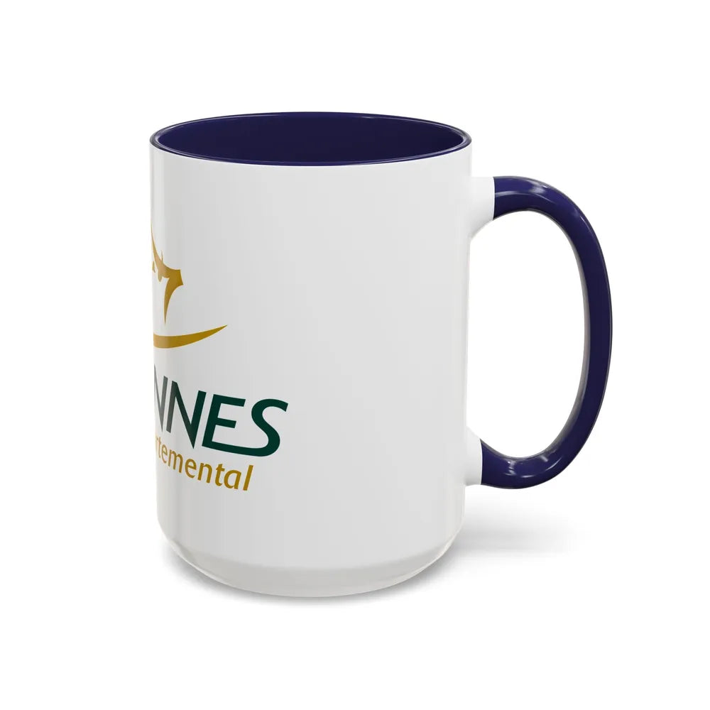 Flag of Ardennes France - Accent Coffee Mug-Go Mug Yourself