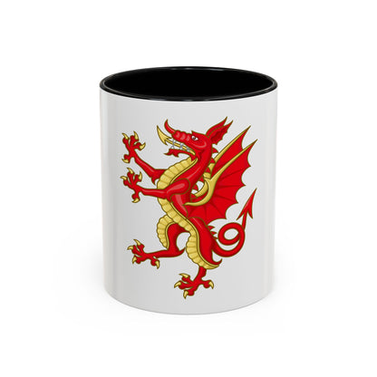 Tudor Dragon Badge - Accent Coffee Mug
