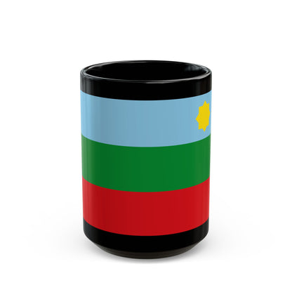 Flag of Chachapoyas capital of the Amazonas Region Peru - Black Coffee Mug-15oz-Go Mug Yourself