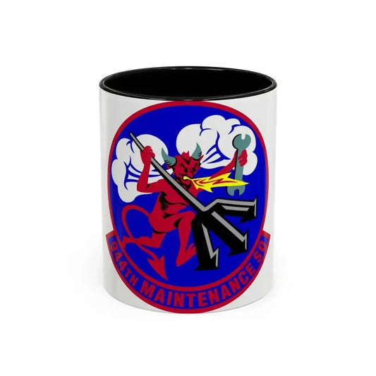 944 Maintenance Squadron AFRC (U.S. Air Force) Accent Coffee Mug 11oz Black - Go Mug Yourself